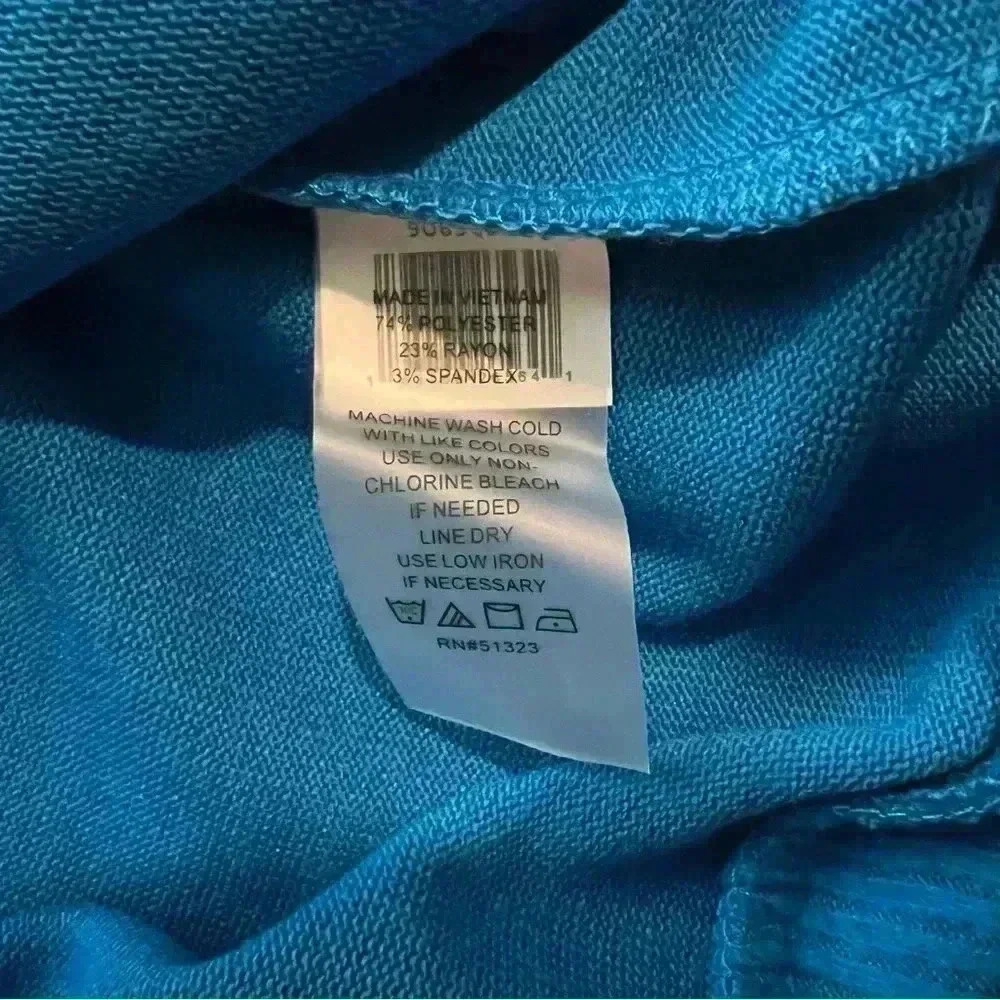 Vince Camuto Cozy Dolman Sleeve Sweater in Metro Blue size medium new - Picture 5 of 12